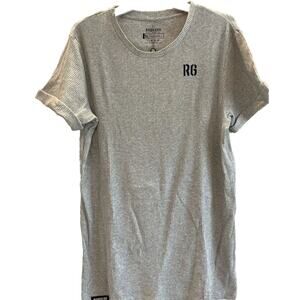 Raw Gear Men's Rib Knit Shirt XL Heather Grey ~ RG437 By Bradley Martyn🔥NEW🔥
